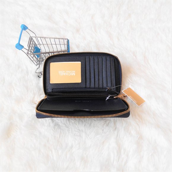 Michael Kors Large Flat MF Phone Case Black - Picture 10 of 14